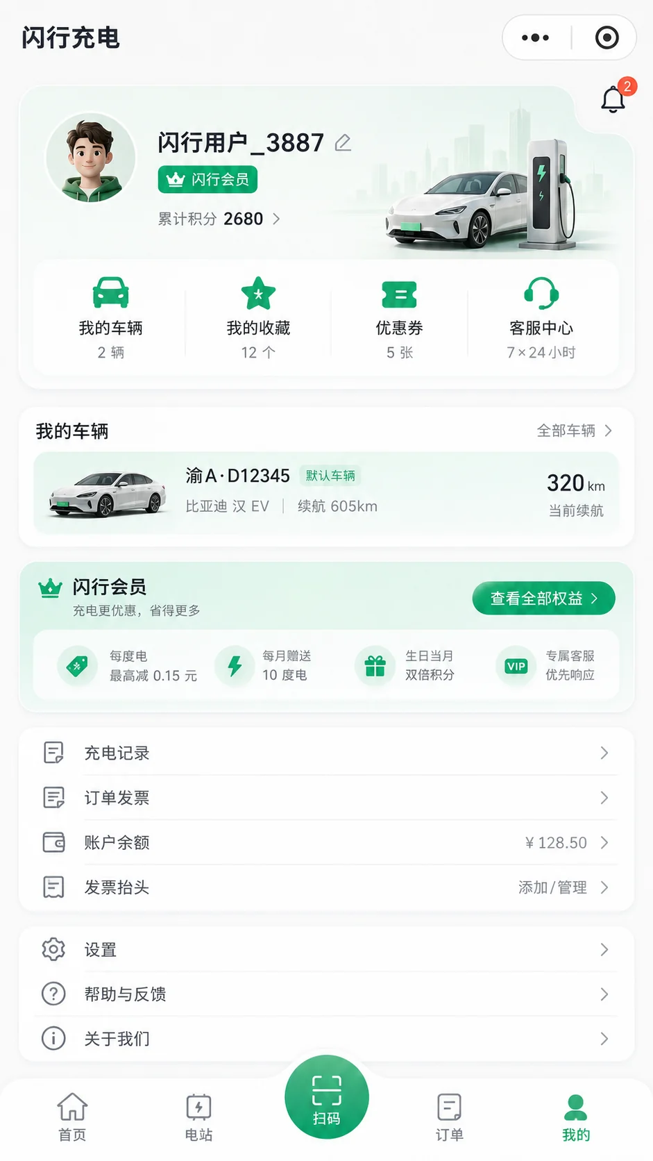 车辆管理、会员权益与订单资产